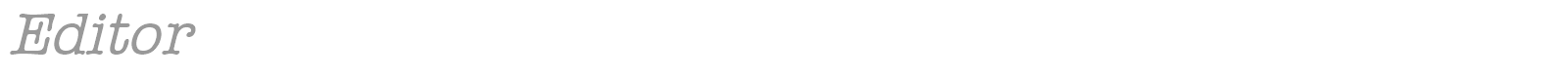 Editor font preview